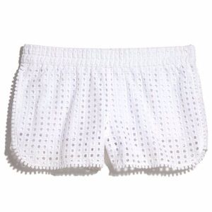 Lily Pulitzer White Lace Shorts size Large